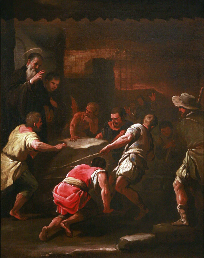 Een wonder van Sint Benoît - Luca Giordano