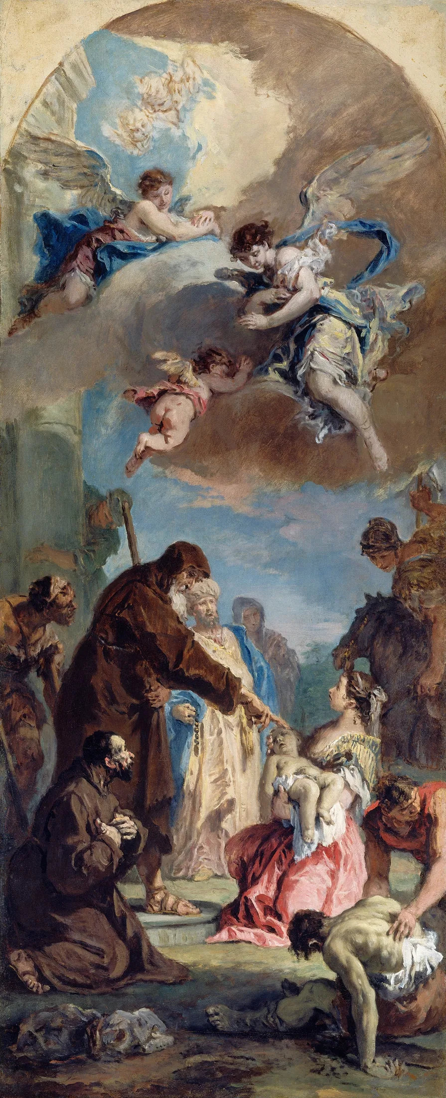 Een wonder van Sint-Franciscus van Paola - Sebastiano Ricci