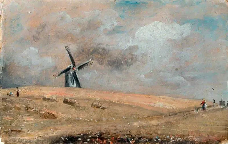 Een windmolen bij Brighton - John Constable