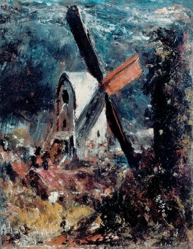 Een windmolen bij Brighton - John Constable