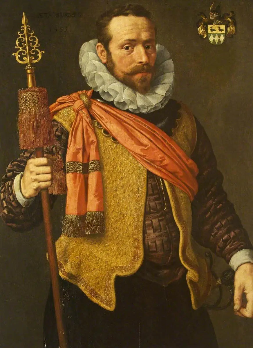 Un officier de la garde civique âgé de 40 ans - Frans Pourbus the Younger - Alpha Reproduction