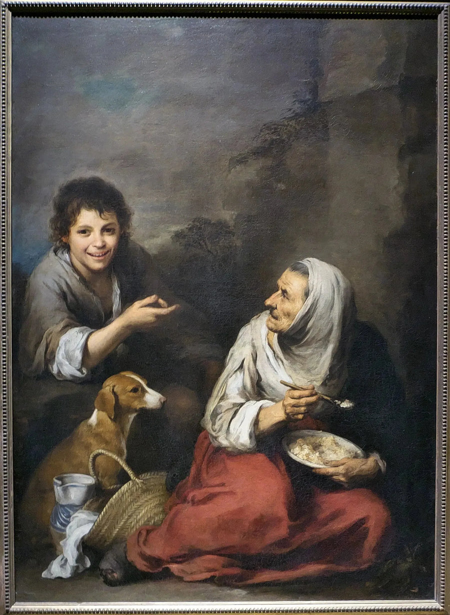 Een zee-egel die een oude vrouw uitlacht die migas eet - Bartolomé Esteban Murillo

Source:
Un oursin se moquant d'une vieille femme mangeant des migas - Bartolomé Esteban Murillo