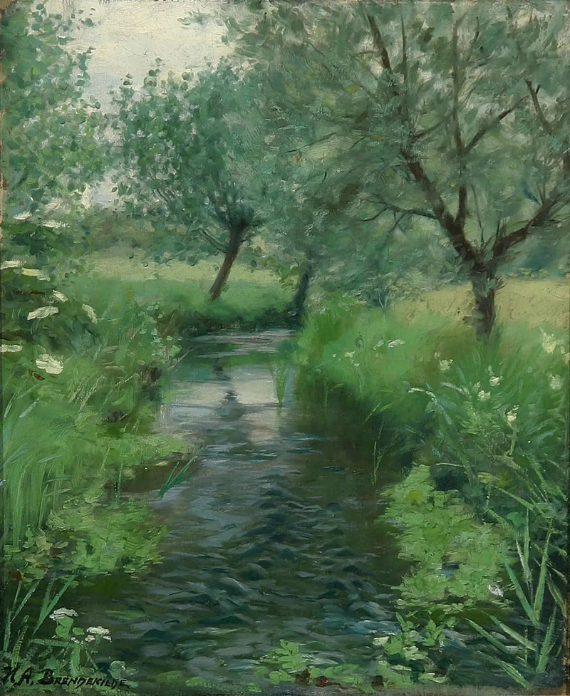 Een landschap met een beekje. - H. A. Brendekilde

Source:
Un paysage avec un ruisseau. - H. A. Brendekilde