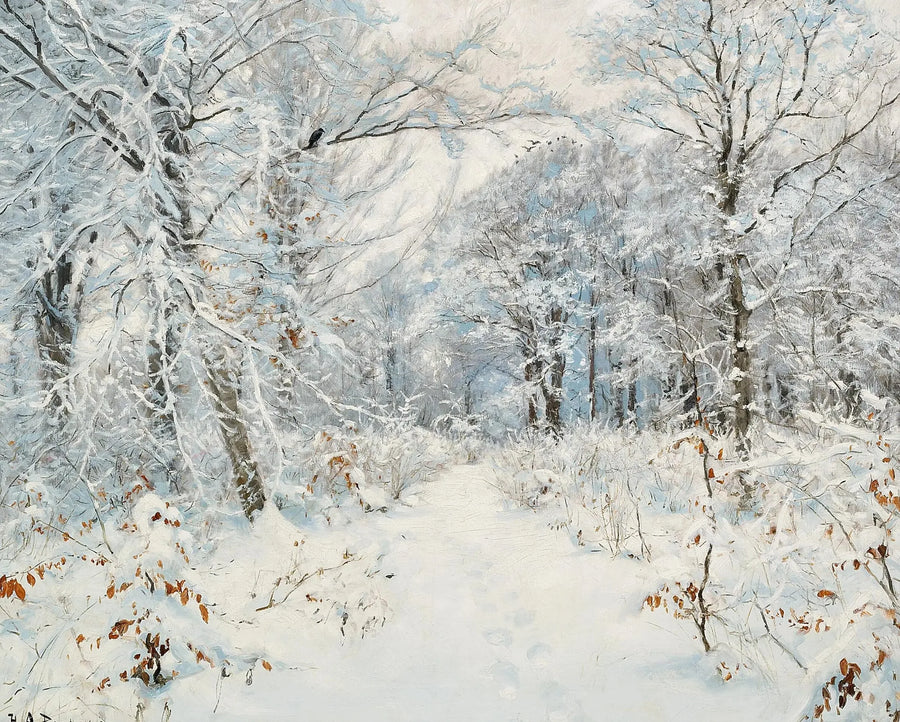 Een winterboslandschap. - H. A. Brendekilde

Source:
Un paysage de forêt d'hiver. - H. A. Brendekilde