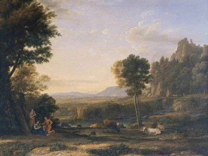 Een pastorale landschap - Claude Lorrain