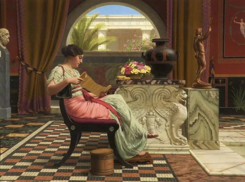 Een favoriete dichter - John William Godward