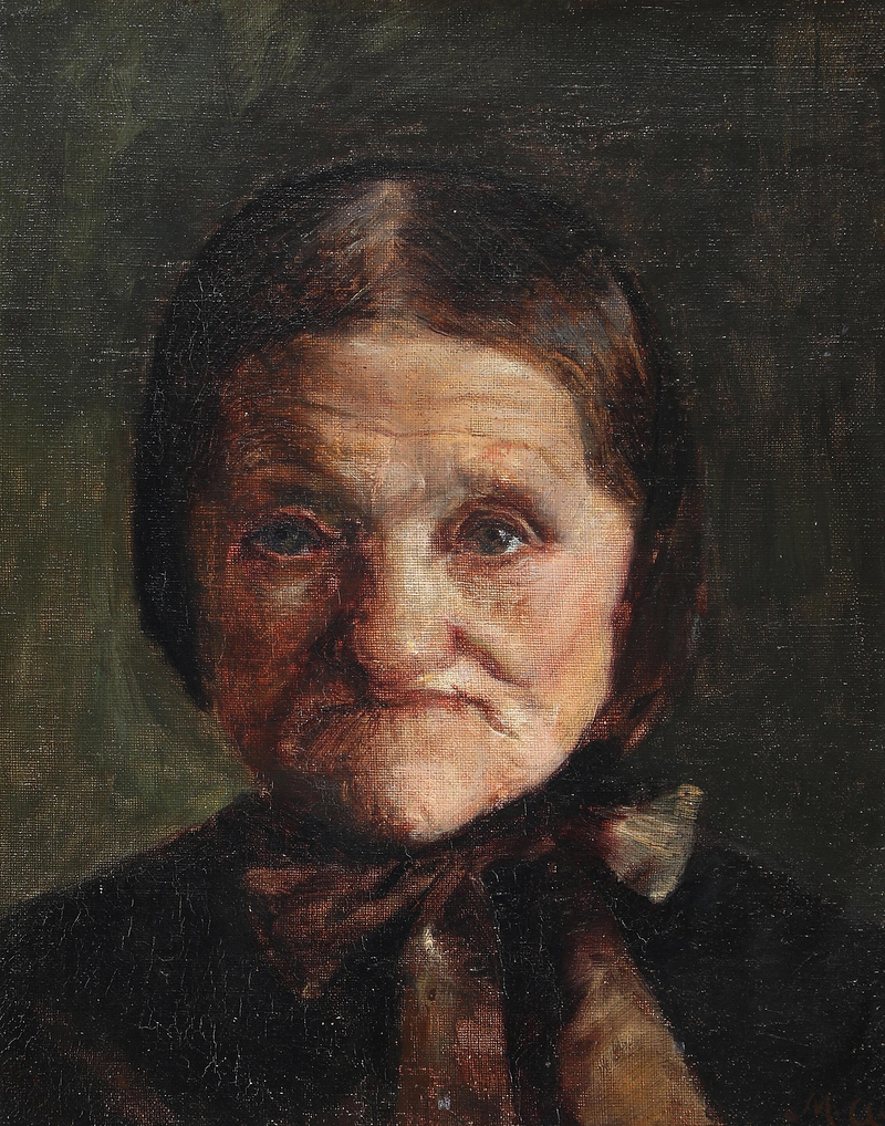 Un portrait de Maren Bollerhus. - Michael Peter Ancher