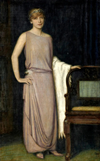 Reproduction du tableau « Un Portrait de Marianne Mechler - Franz von Stuck » par Alpha Reproduction en peinture à l’huile