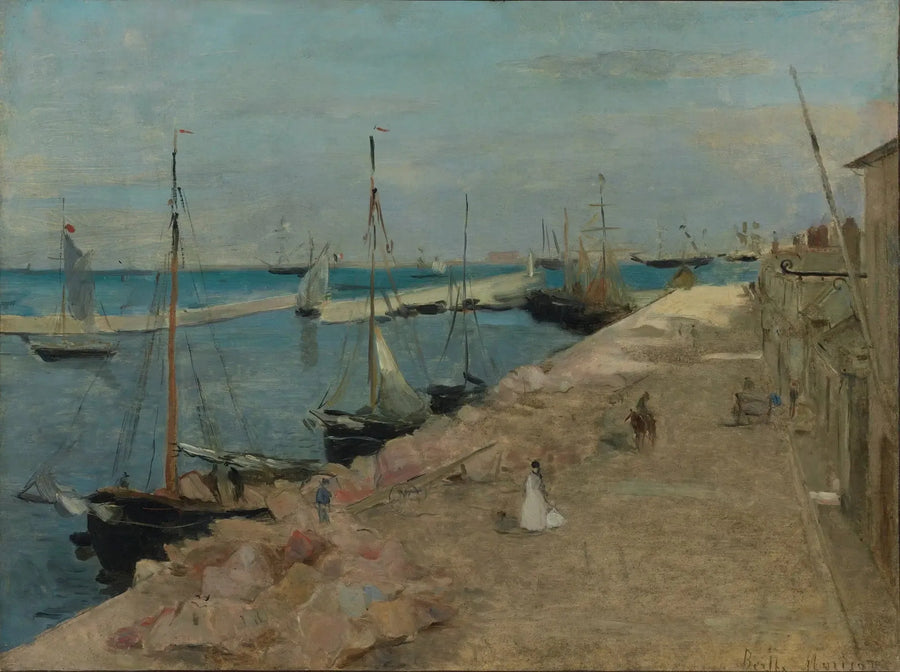 Een kade in Lorient - Berthe Morisot