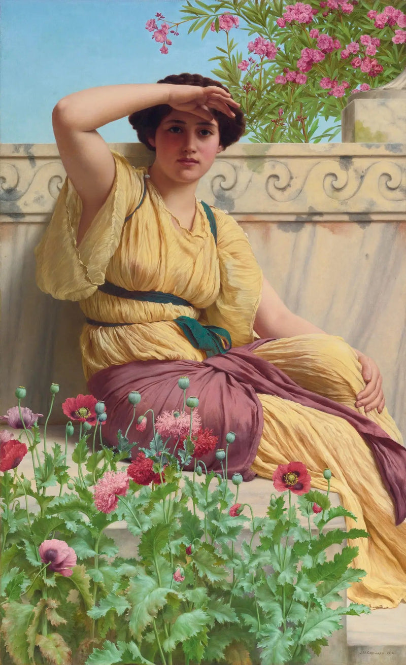 Een romantische afspraak - John William Godward