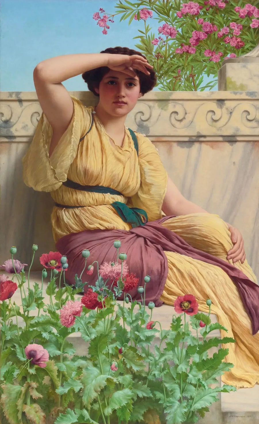 Een romantische afspraak - John William Godward