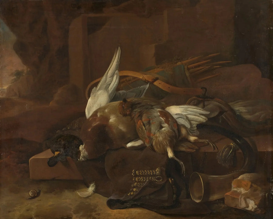 Een jachttas - Melchior de Hondecoeter