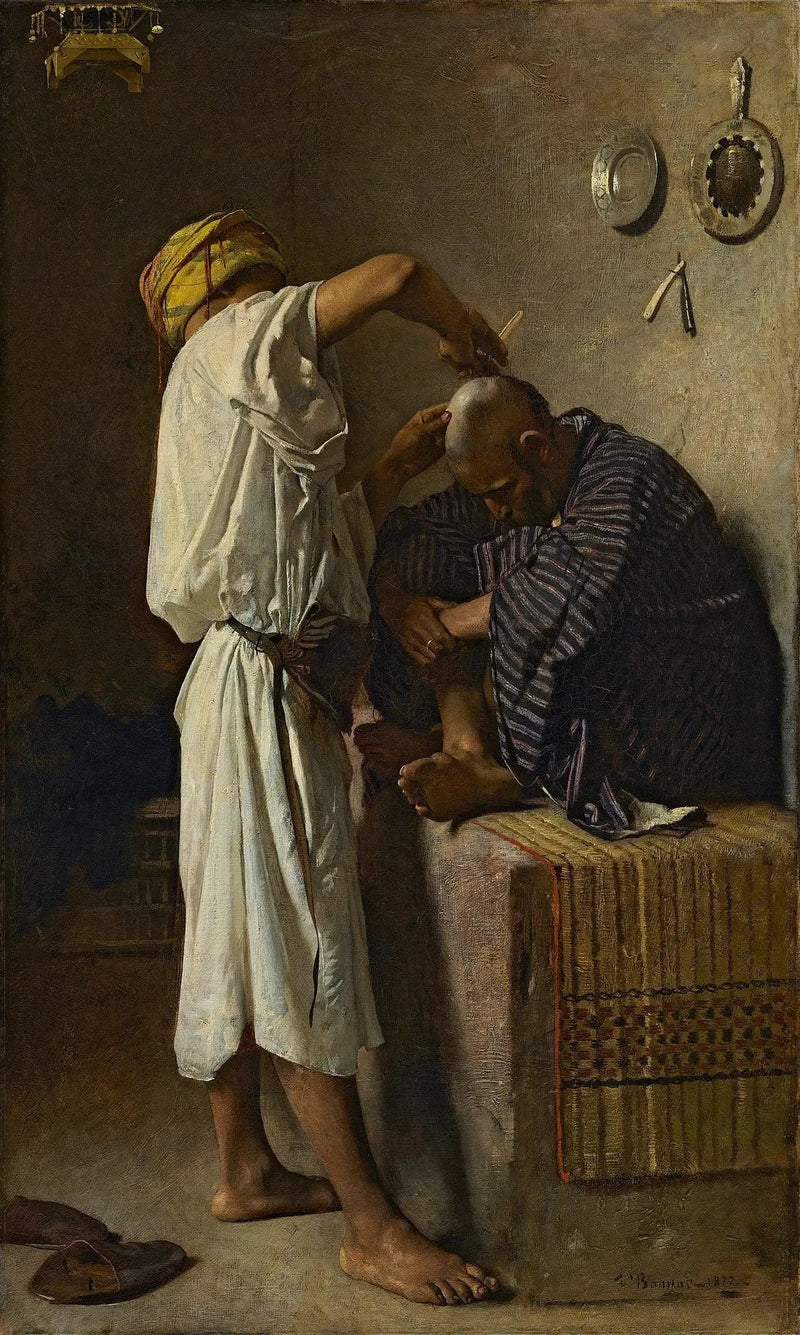Een Oosterse kapsalon - Léon Bonnat