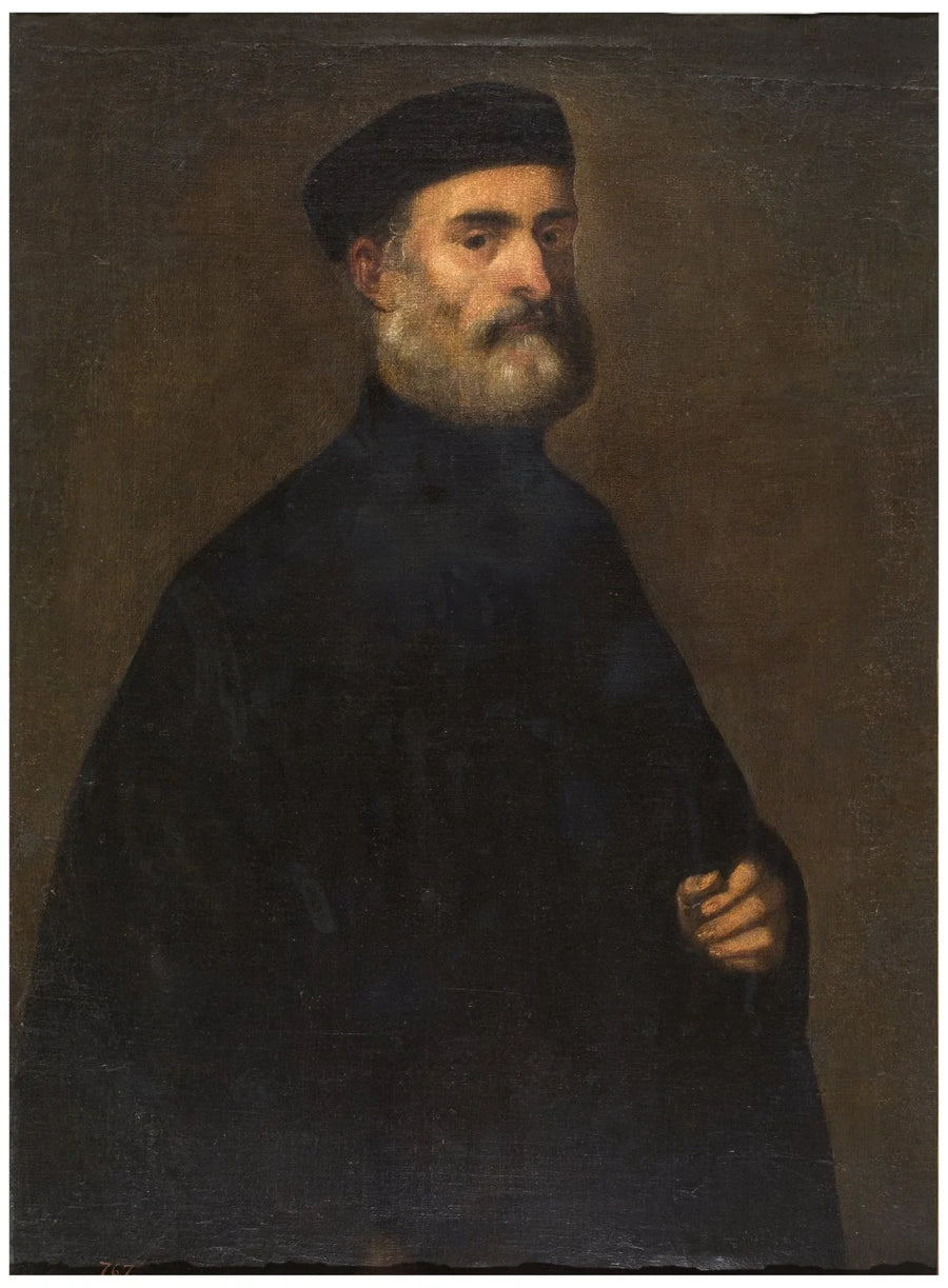 Een Venetiaanse senator of secretaris - Jacopo Tintoretto