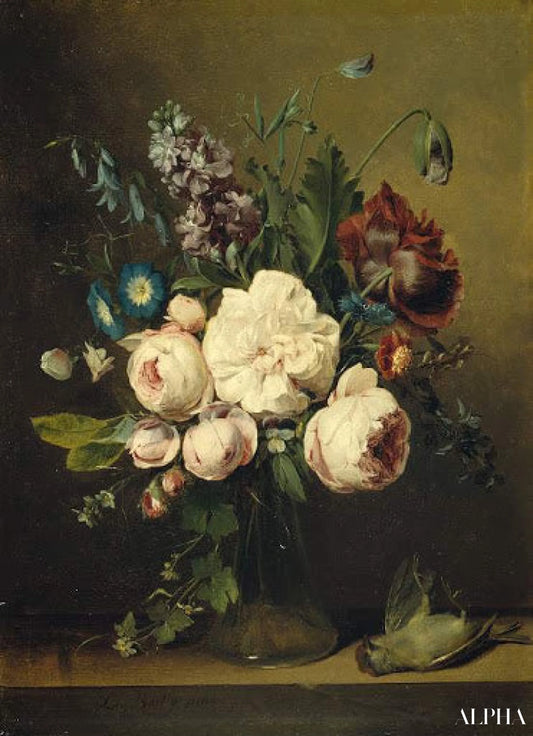 Un vase de fleurs - Louis Boilly - Reproductions de tableaux et peintures haut de gamme