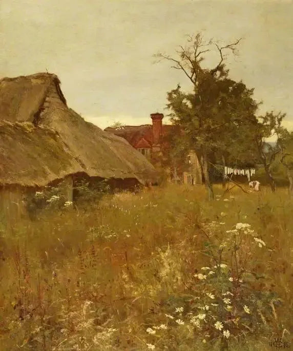 Een oude hoek overwoekerd door onkruid - Edward Wilkins Waite

Source:
Un vieux coin envahi par les mauvaises herbes - Edward Wilkins Waite