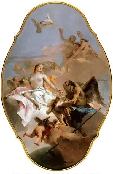 Een allegorie met Venus en de Tijd - Giovanni Battista Tiepolo
