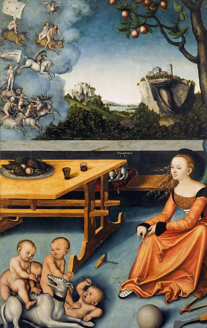 Een allegorie van melancholie - Lucas Cranach de Oudere