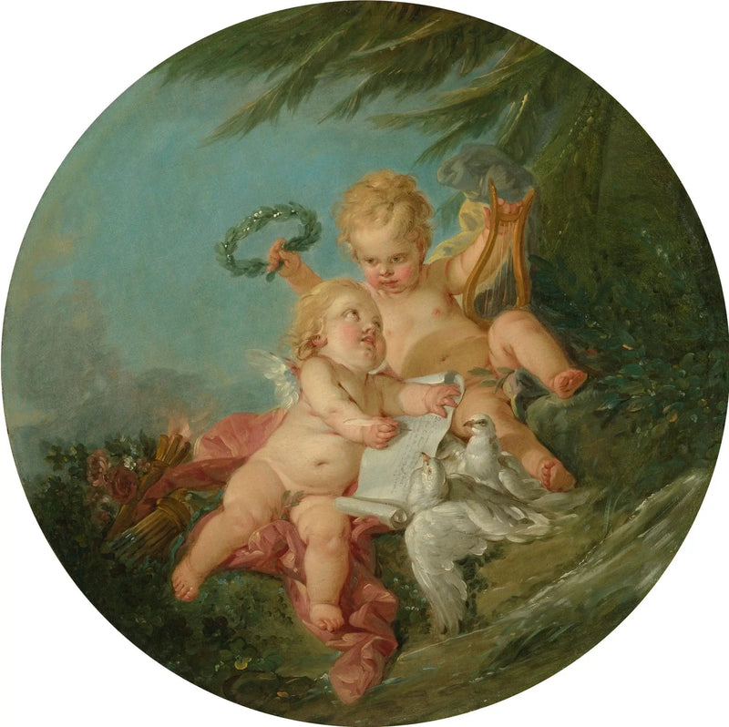 Een allegorie van de poëzie - François Boucher
