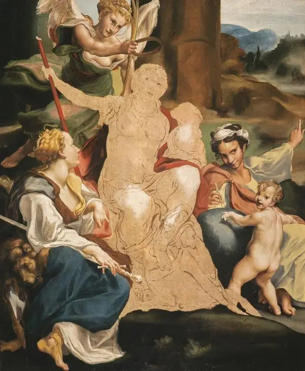 Een allegorie van de deugd (onafgewerkt) - Antonio da Correggio
