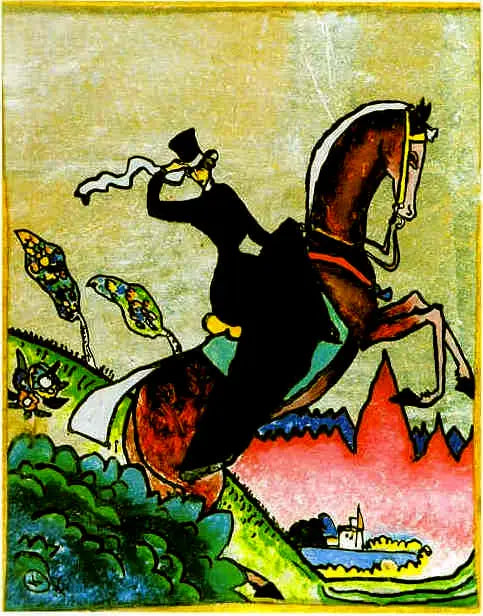 Een amazone - Vassily Kandinsky