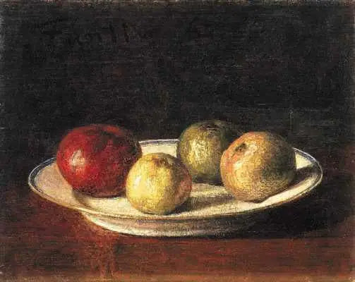 Een bord met appels - Henri Fantin-Latour

Source:
Une assiette de pommes - Henri Fantin-Latour