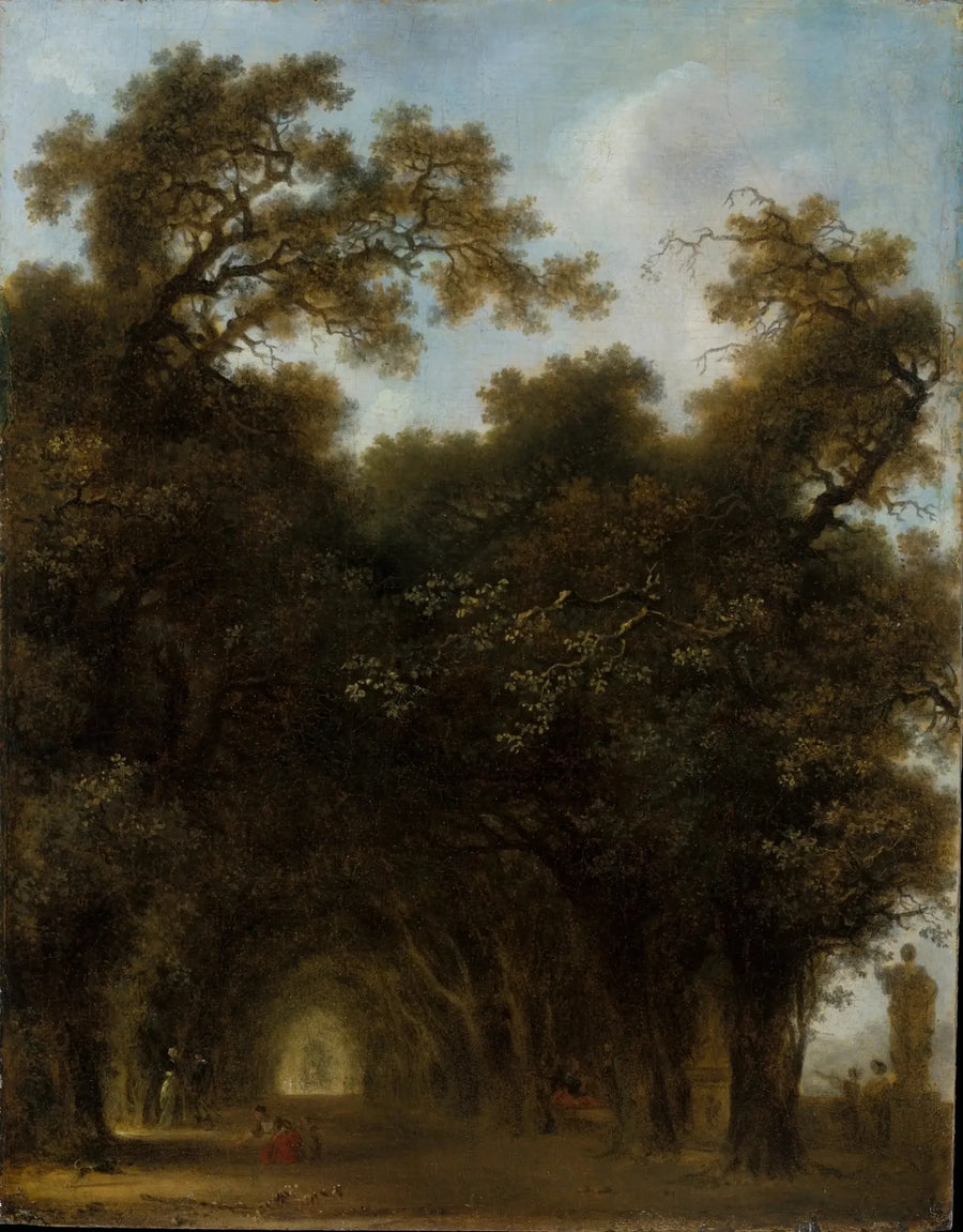 Een schaduwrijke avenue - Jean-Honoré Fragonard