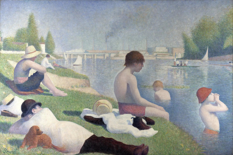 Een badplaats in Asnières - Georges Seurat