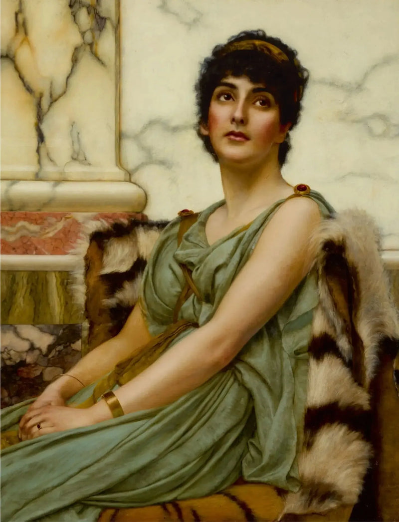Een klassieke schoonheid - John William Godward
