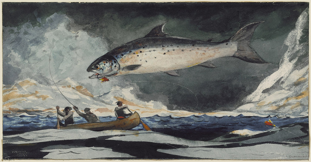 Une bonne piscine, rivière Saguenay - Winslow Homer