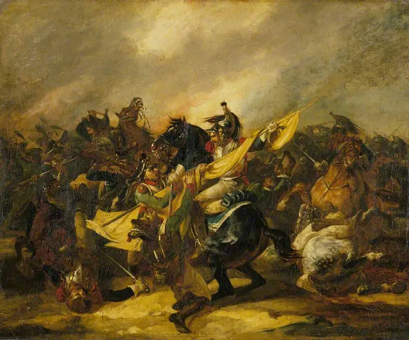 Een lading van cuirassiers - Théodore Géricault