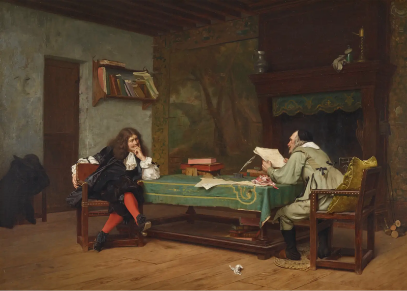 Een samenwerking (Molière en Corneille - Jean-Léon Gérôme