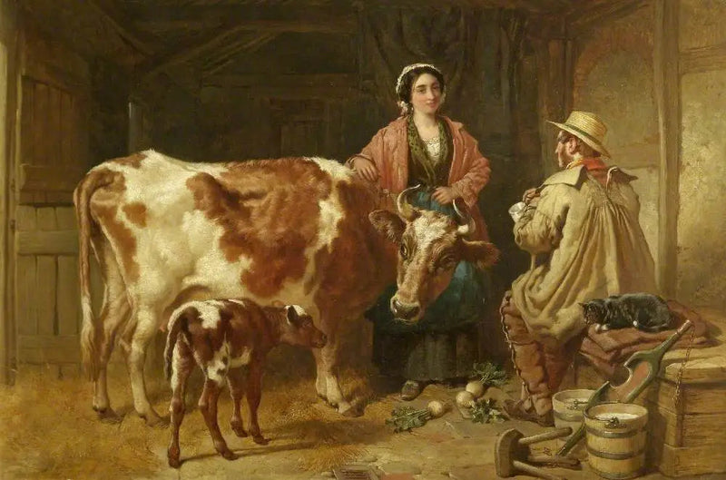 Een gesprek met de melkmeid - John Frederick Herring, Sr.

Source:
Une conversation avec la laitière - John Frederick Herring, Sr.
