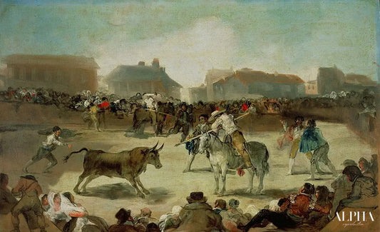 Une corrida de village - Francisco de Goya - Reproductions de tableaux et peintures haut de gamme