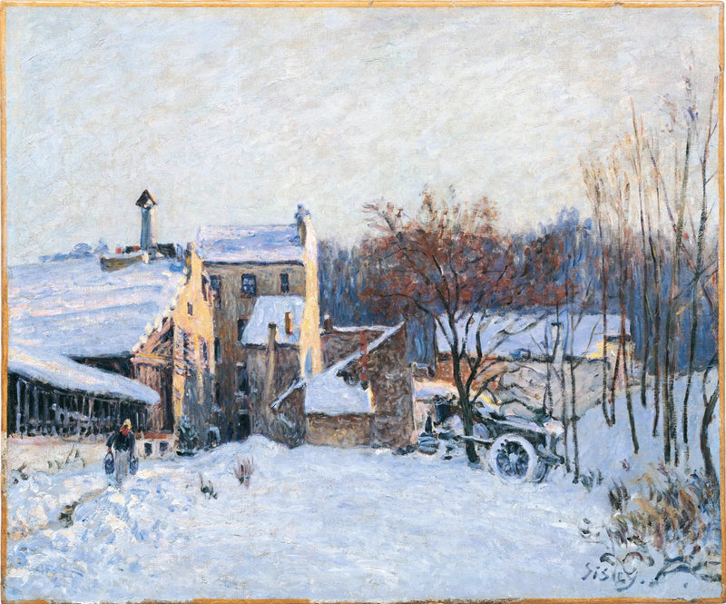 Een binnenplaats in Chaville - Alfred Sisley