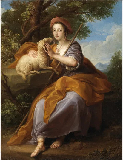 Een dame uit de familie Leeson als herderin - Pompeo Batoni