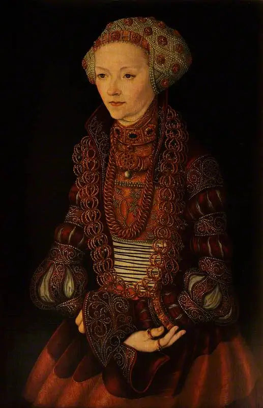 Een onbekende dame, vroeger genoemd Sybille de Clèves, echtgenote van Jean Frédéric van Saksen - Lucas Cranach de Oudere