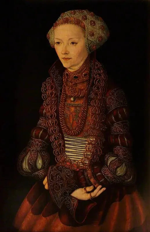 Een onbekende dame, vroeger genoemd Sybille de Clèves, echtgenote van Jean Frédéric van Saksen - Lucas Cranach de Oudere