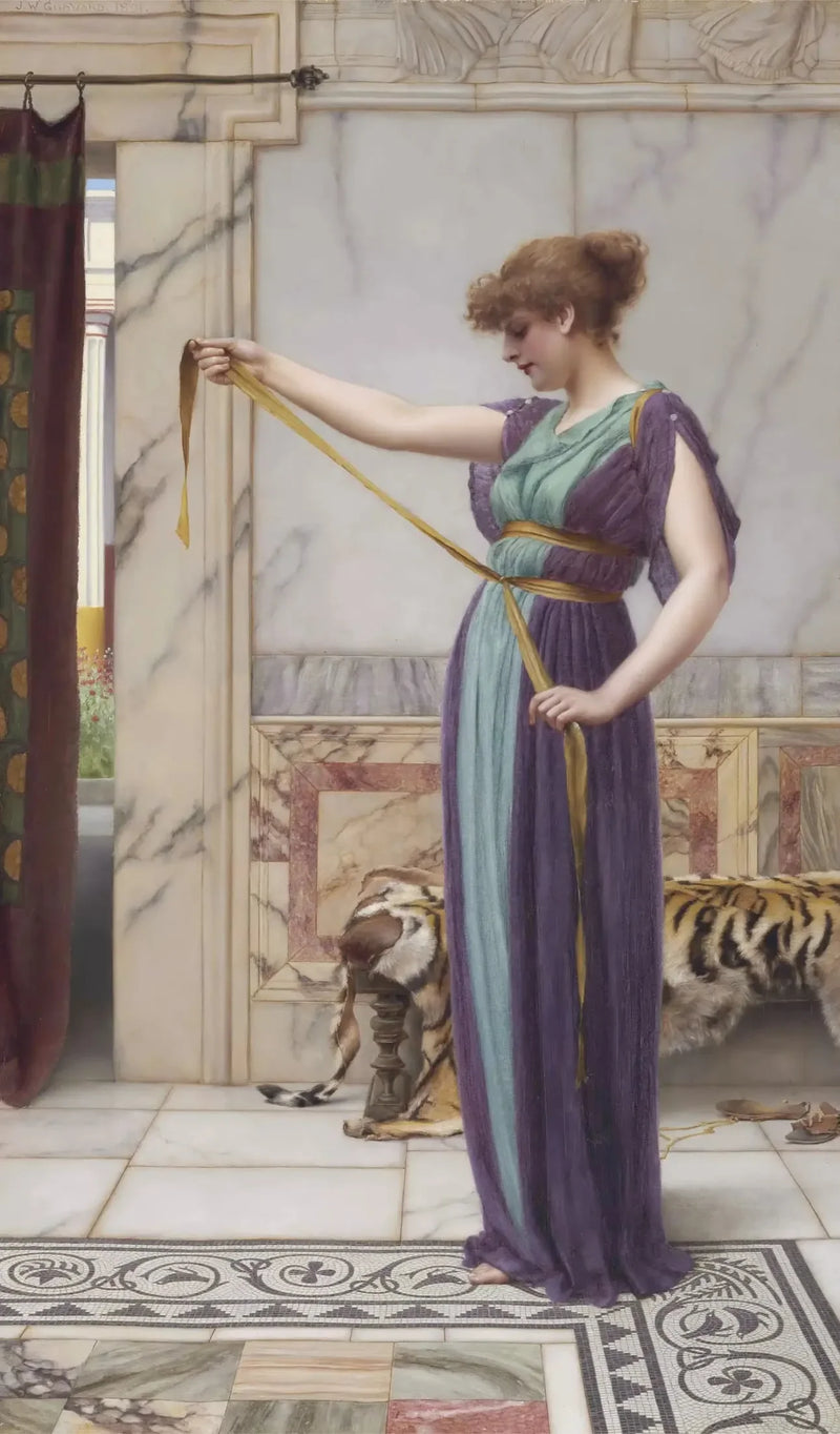 Een Pompeiaanse dame - John William Godward