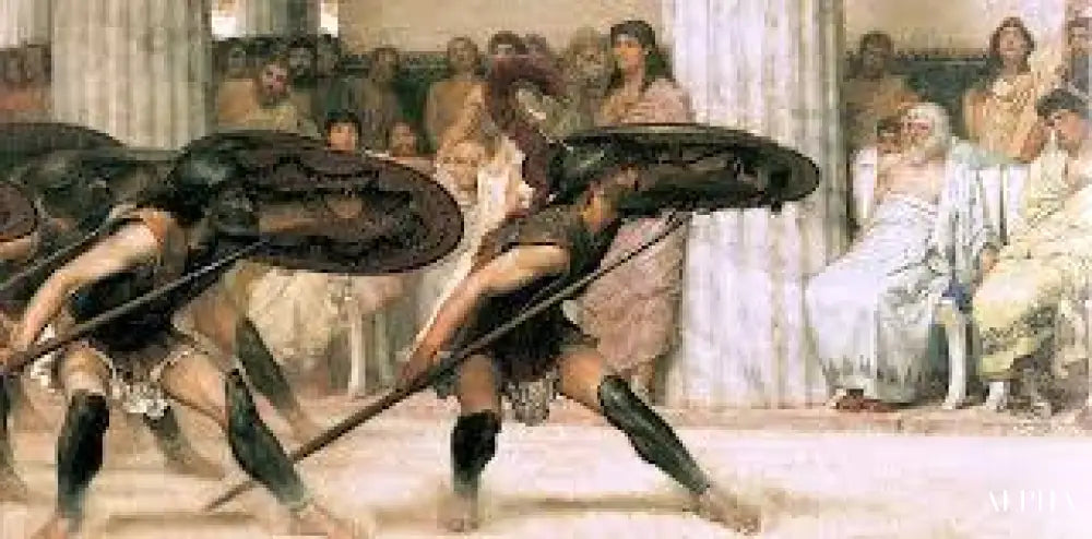 Une danse à la Pyrrhus - Lawrence Alma-Tadema Reproductions de tableaux à la peinture à l’huile