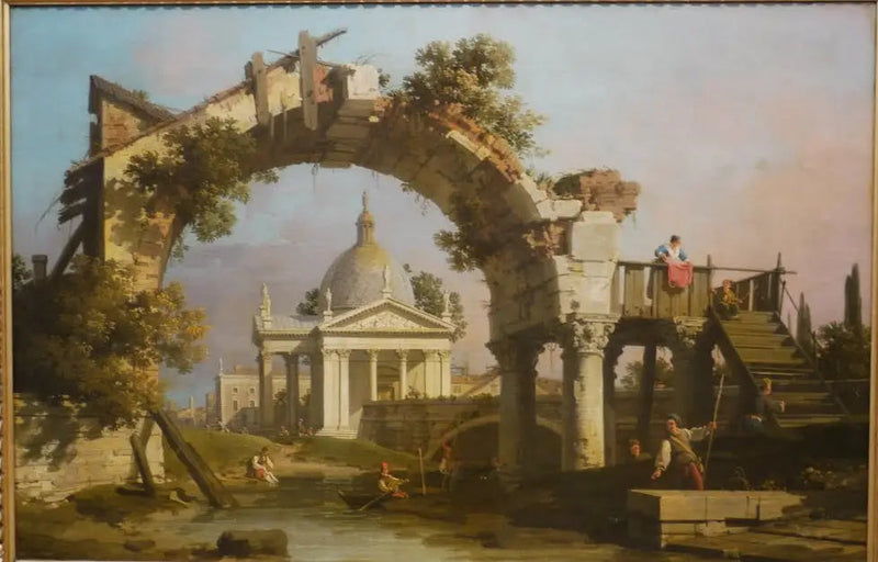 Een koepelvormige kerk gezien door een ruïneboog - Canaletto

Source:
Une église en forme de dôme vue à travers une arche en ruine - Canaletto