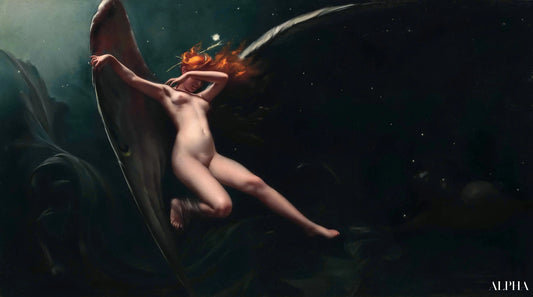 Une fée sous un ciel étoilé - Luis Ricardo Falero - Reproductions de tableaux et peintures haut de gamme