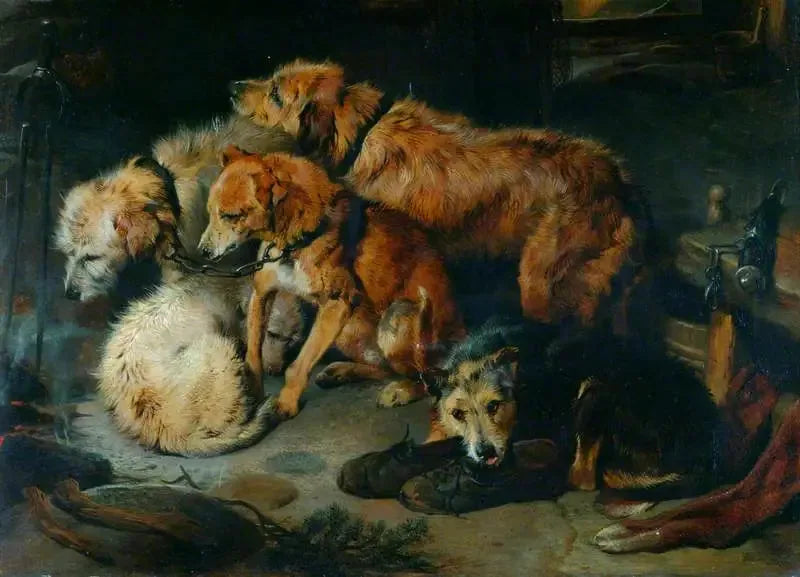 Een feest bij de haard - Edwin Henry Landseer

Source:
Une fête au coin du feu - Edwin Henry Landseer