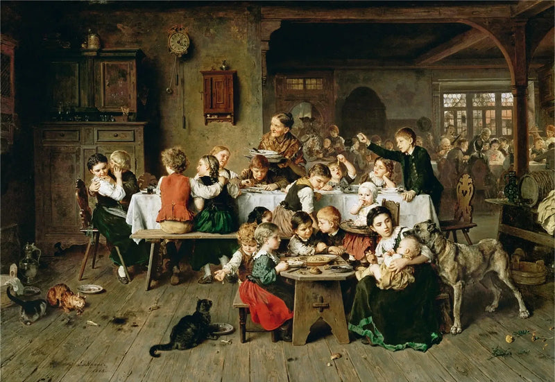 Een kinderfeestje (de kinder tafel) - Ludwig Knaus

Source:
Une fête d'enfants (la table des enfants) - Ludwig Knaus