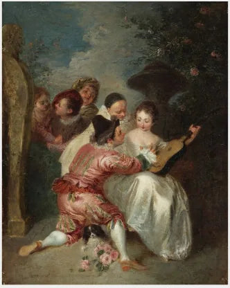 Een muzikale feest (De Verteller) - Antoine Watteau