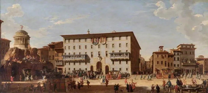 Een feest op het Piazza di Spagna, Rome, 1727 - Giovanni Paolo Panini

Source:
Une fête sur la Piazza di Spagna, Rome, 1727 - Giovanni Paolo Panini