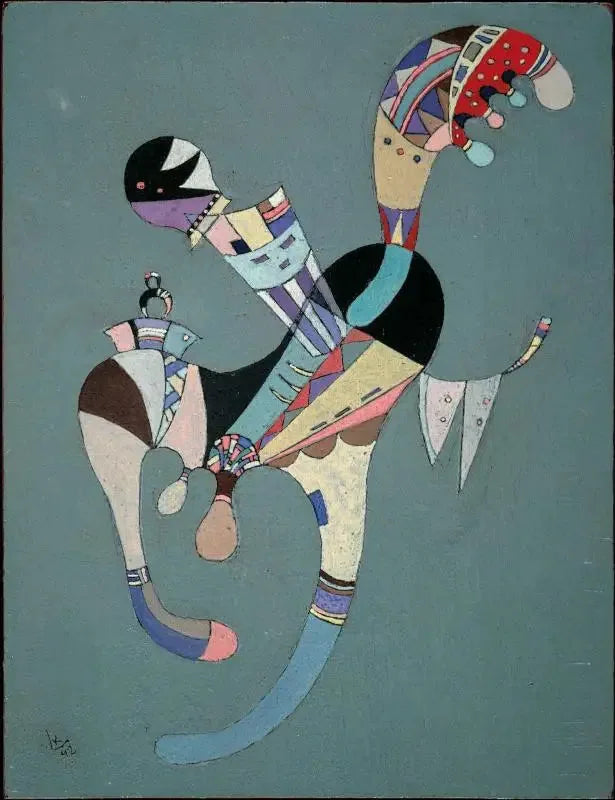 Een drijvende figuur - Vassily Kandinsky