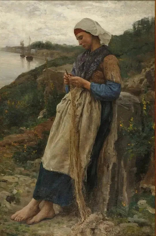 Een Vissersmeisje - Jules Breton