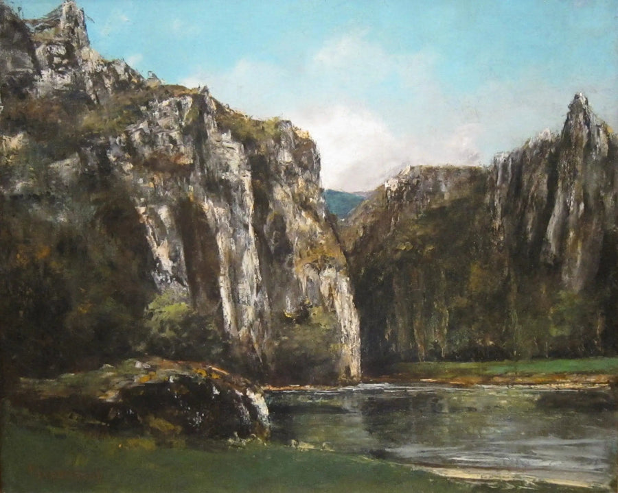 Een keel in de Jura - Gustave Courbet