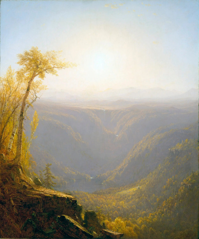 Een kloof in de bergen (kruidnagel van Kauterskill) - Sanford Robinson Gifford
